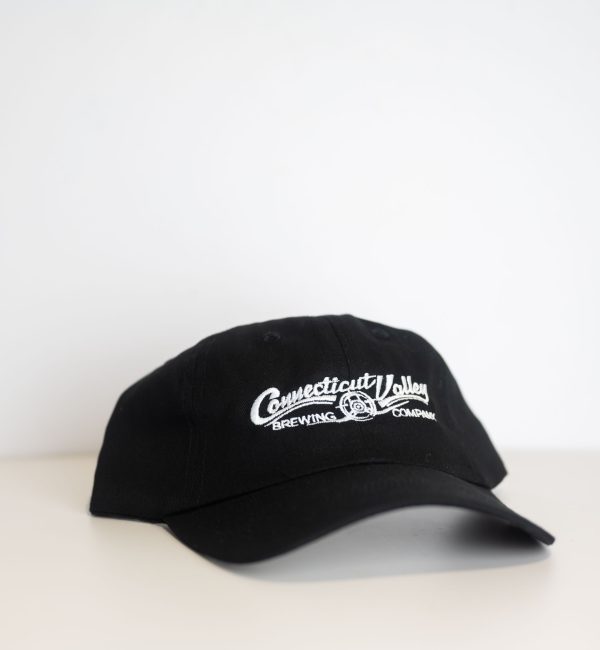 Black Connecticut Valley Brewing Company Long Logo Hat