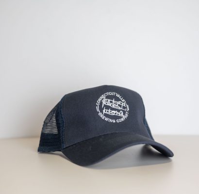 Navy Round Logo Mesh Back Hat