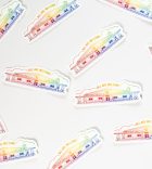 Rainbow Building Sticker