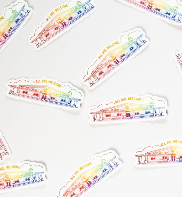 Rainbow Building Sticker