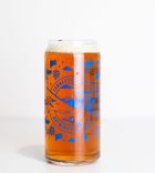 Connecticut Valley Brewing Company blue wrapped can glass