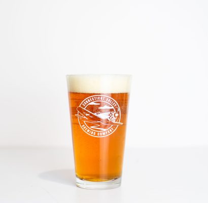 Connecticut Valley Brewing Company Car Club Pint Glass Back