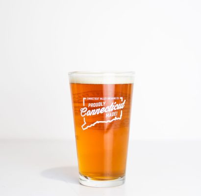 Connecticut Valley Brewing Company Car Club Pint Glass Logo