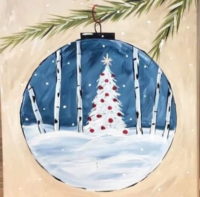 Winter Wonderland Ornament Paint Class